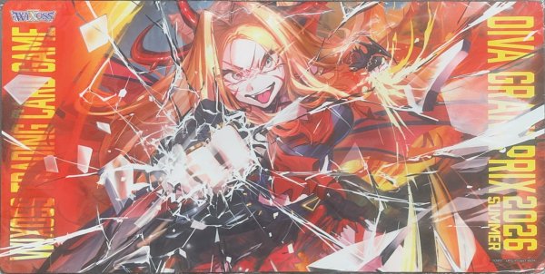 画像1: 「レイラ＝デッドヒート」プレイマット ディーヴァグランプリ2026SUMMERクイックトーナメント上位賞 (1)