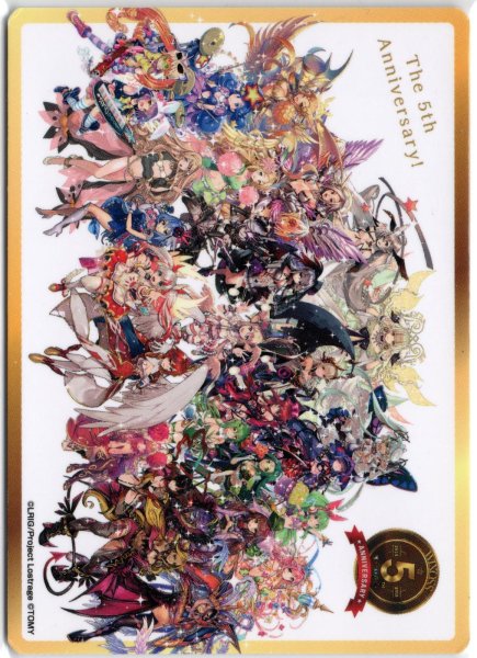 画像2: 「Thank You for Playng! & The 5th Anniversary!」厚手カード WIXOSS 10th GROW！超10周年祭イベント配布 (2)