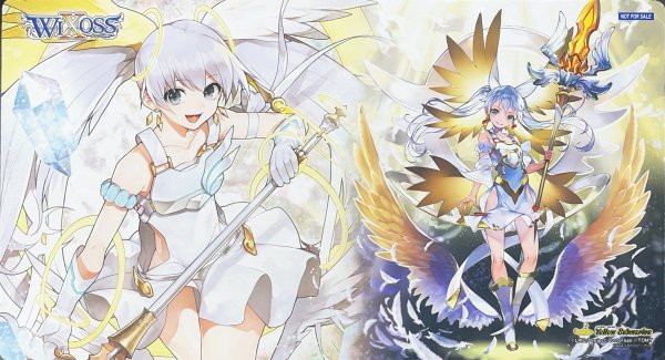 画像1: 「白滅の巫女&夜明の巫女 タマ」プレイマット サブマリンフェスタ4大会景品 (1)